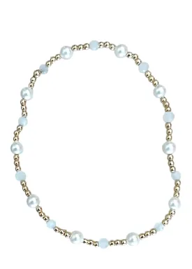 Pearl Sincerity Pattern 4mm Bead Bracelet - Moonstone
