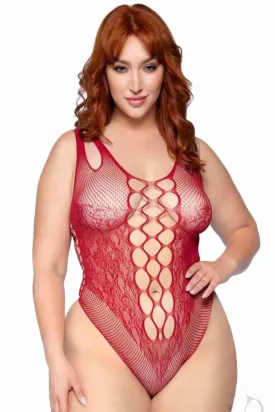 Plus size Bodysuit burgundy