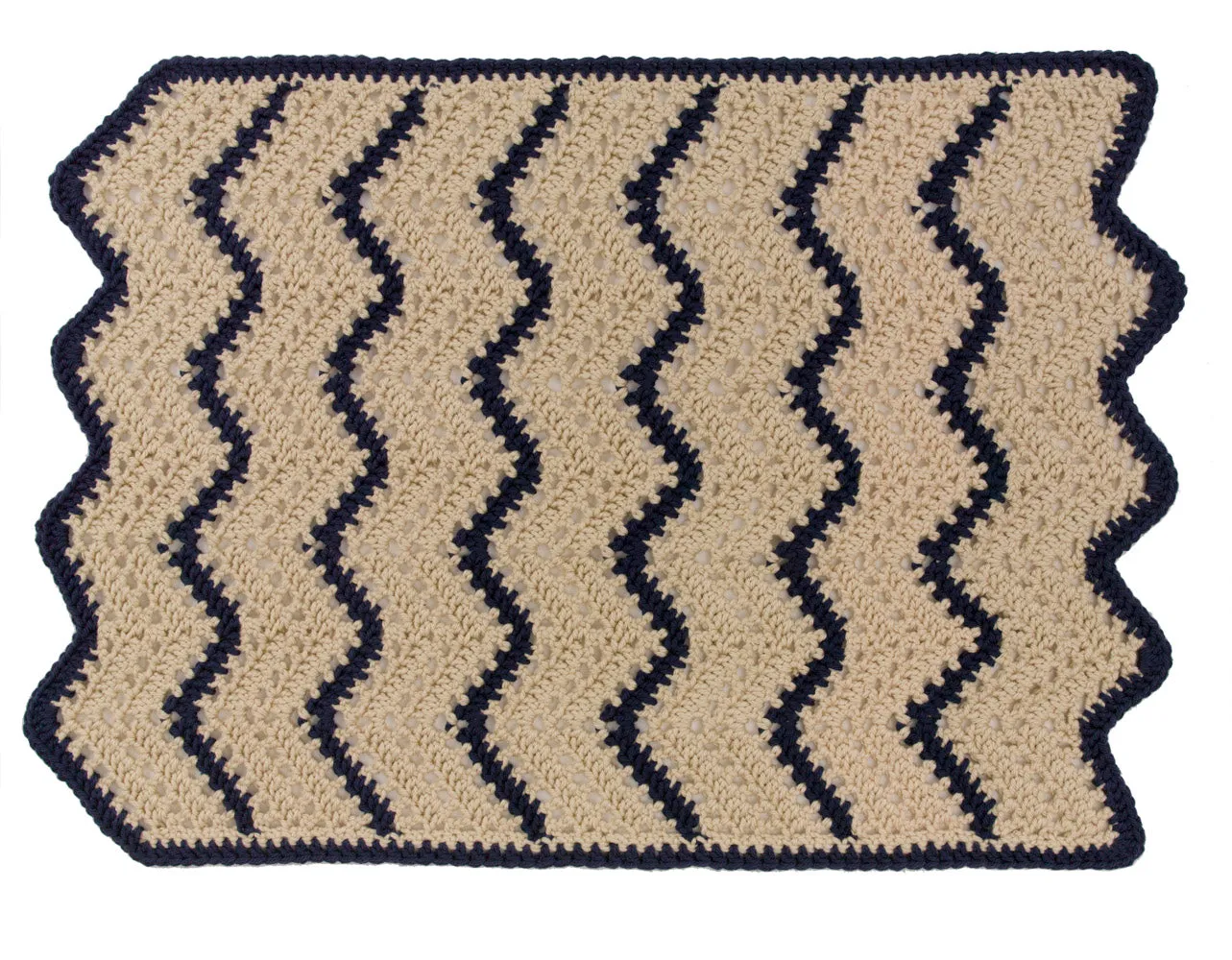 Quick Lacy Ripple Afghan (Crochet)
