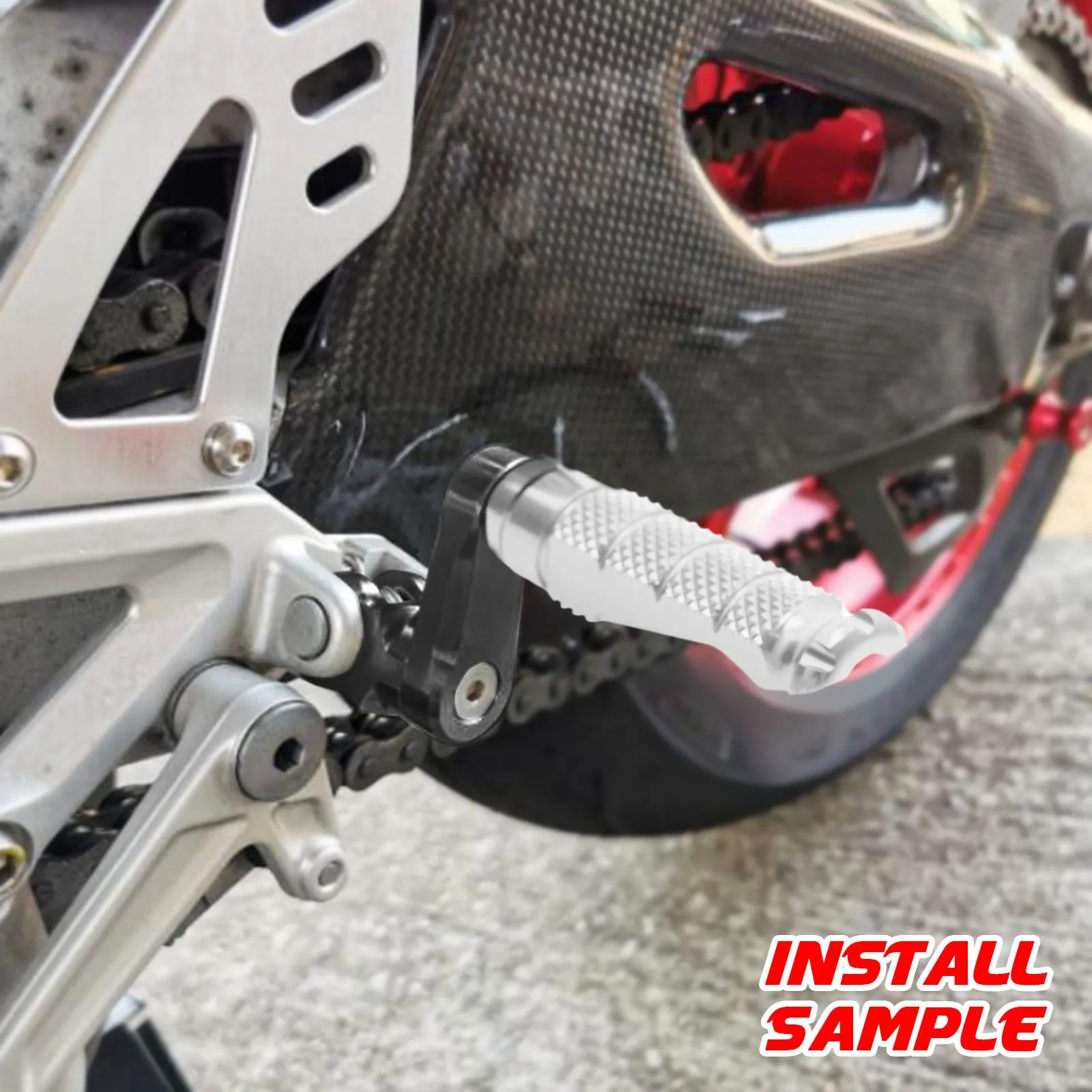 {Rear}  Fits Triumph America Daytona 675 40mm Adjustable R-FIGHT Foot Pegs