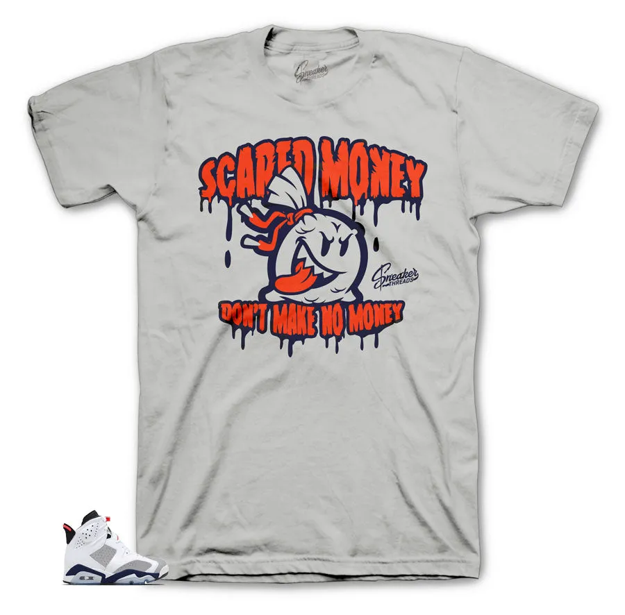 Retro 6 Tinker Scared Money Shirt