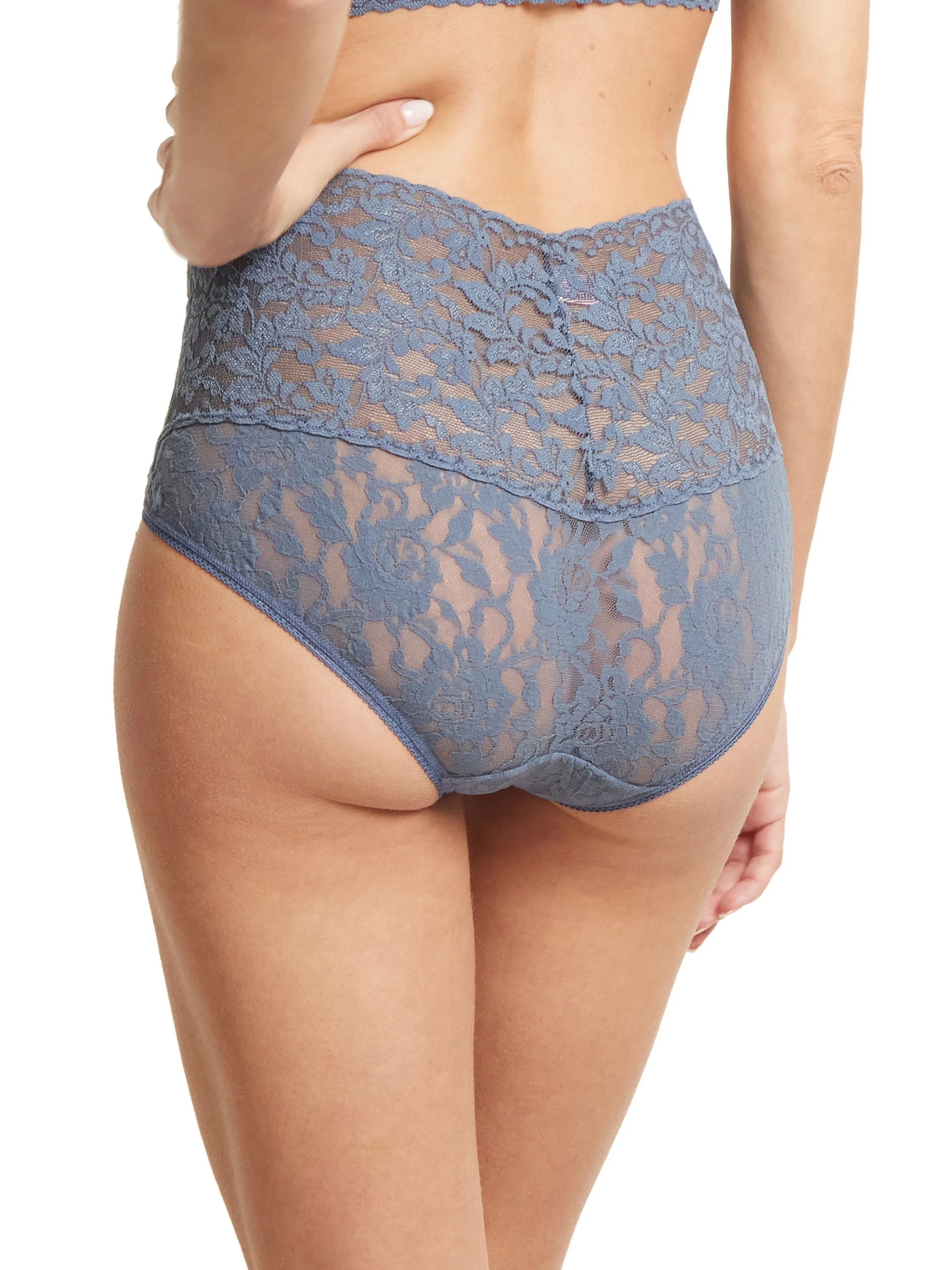Retro Lace V-Kini Tour Guide Blue Sale