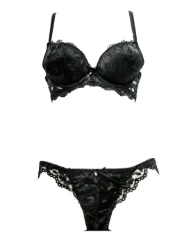 Royal Designed Black Bra , Single Padded - Under Wired Bra - By 902 MiMi