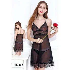 Sajiero Ariella Transparent Short Lingerie