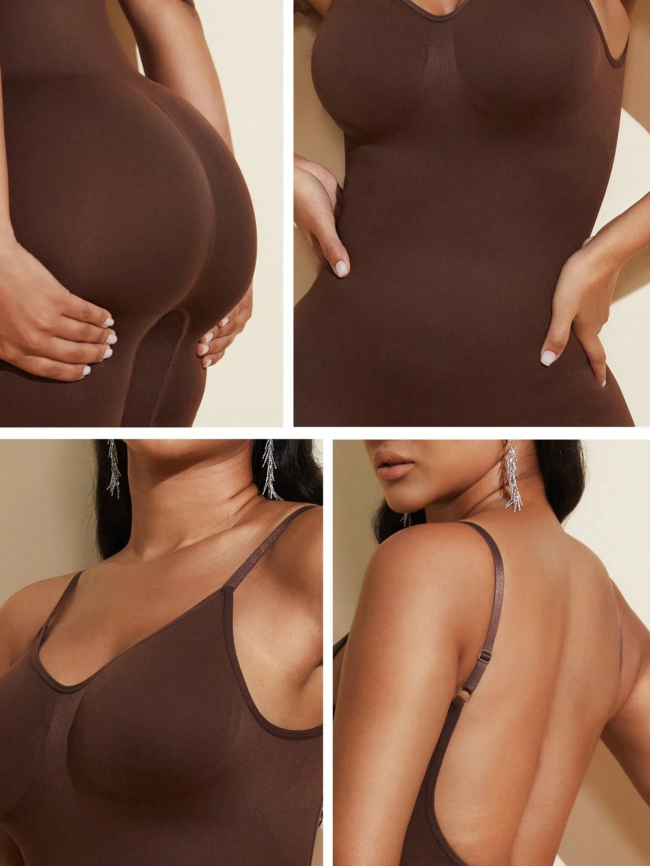 Seamless Tummy Control Backless Body Shaping