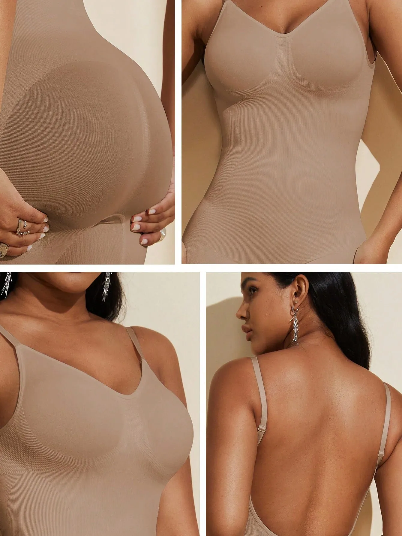 Seamless Tummy Control Backless Body Shaping