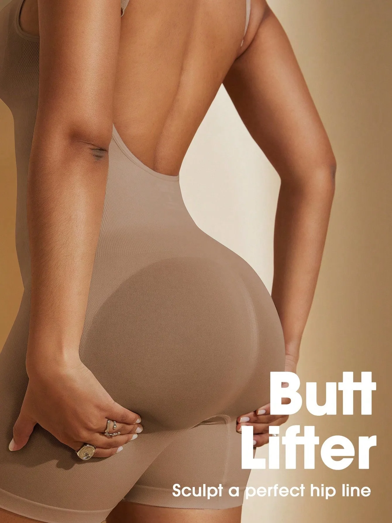 Seamless Tummy Control Backless Body Shaping