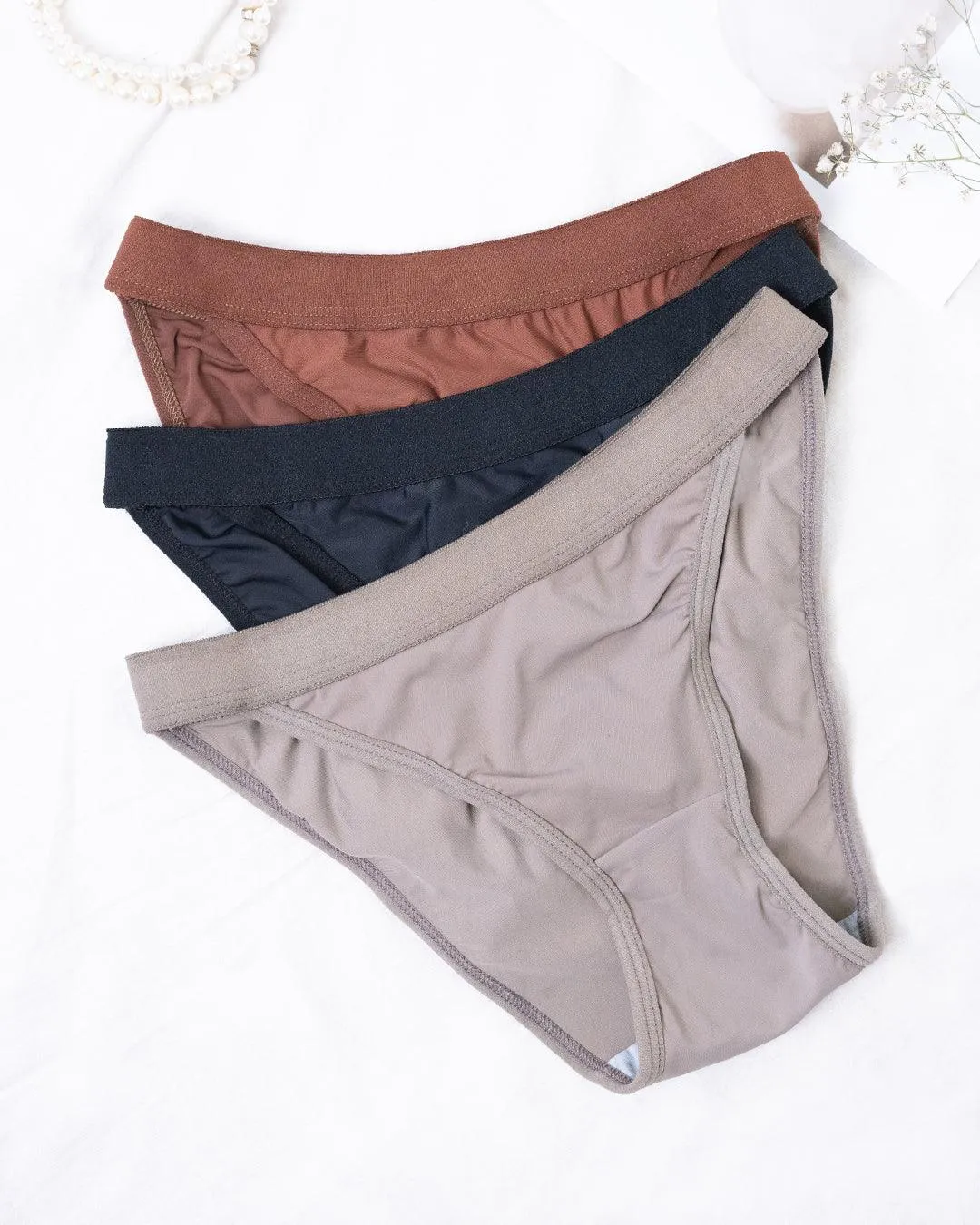 Set of 3 : Elastic Band Sexy Panties