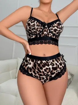 Sexy Lingerie Nightclubs Sexy Leopard Print Sexy Lingerie Set