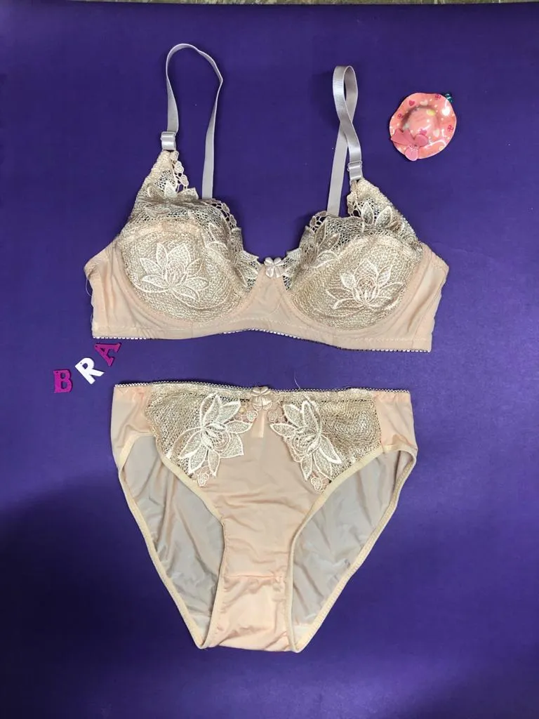 Skin Bridal Bra Panty Sets - Non Padded Underwired Bra Panty Set 2022