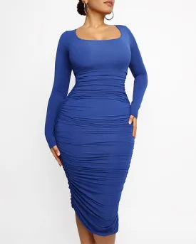 Smooth Ruched Shaping Dress
