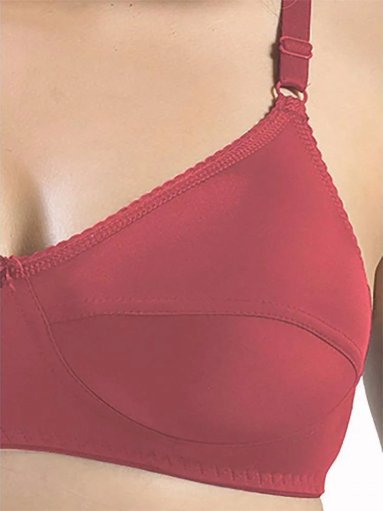 Sonari Loreal Bra - Tomato - Non Padded Non Wired - Imported Bra