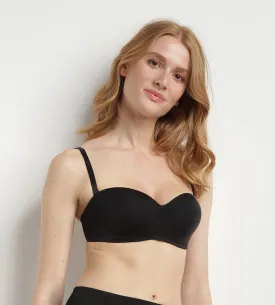 Soutien-gorge bandeau Noir sans armatures pour femme InvisiFree