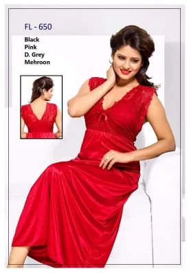 Stylish FL-650 - Flourish Exclusive Bridal Nighty Set Collection