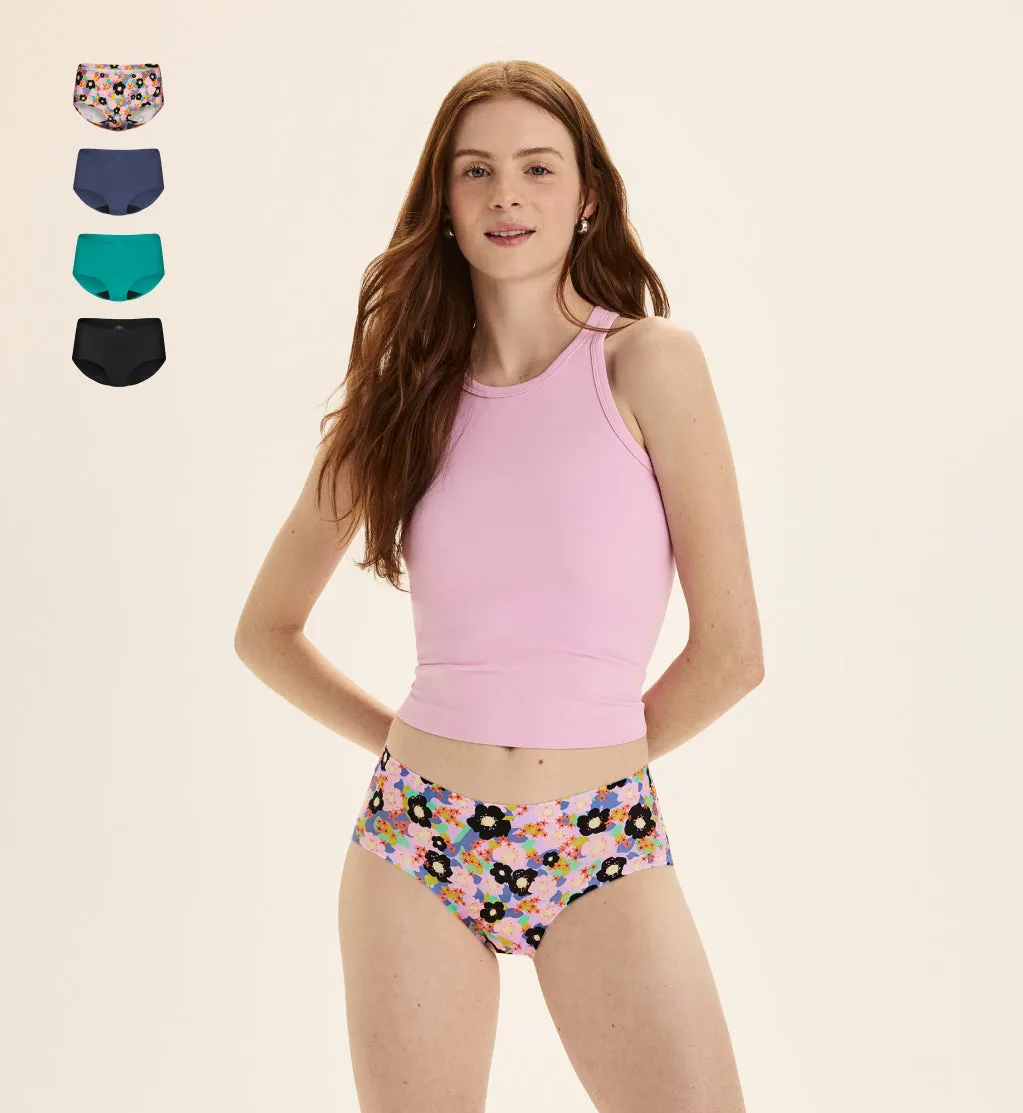 Super Leakproof® Underwear 4-Pack - Boyshort