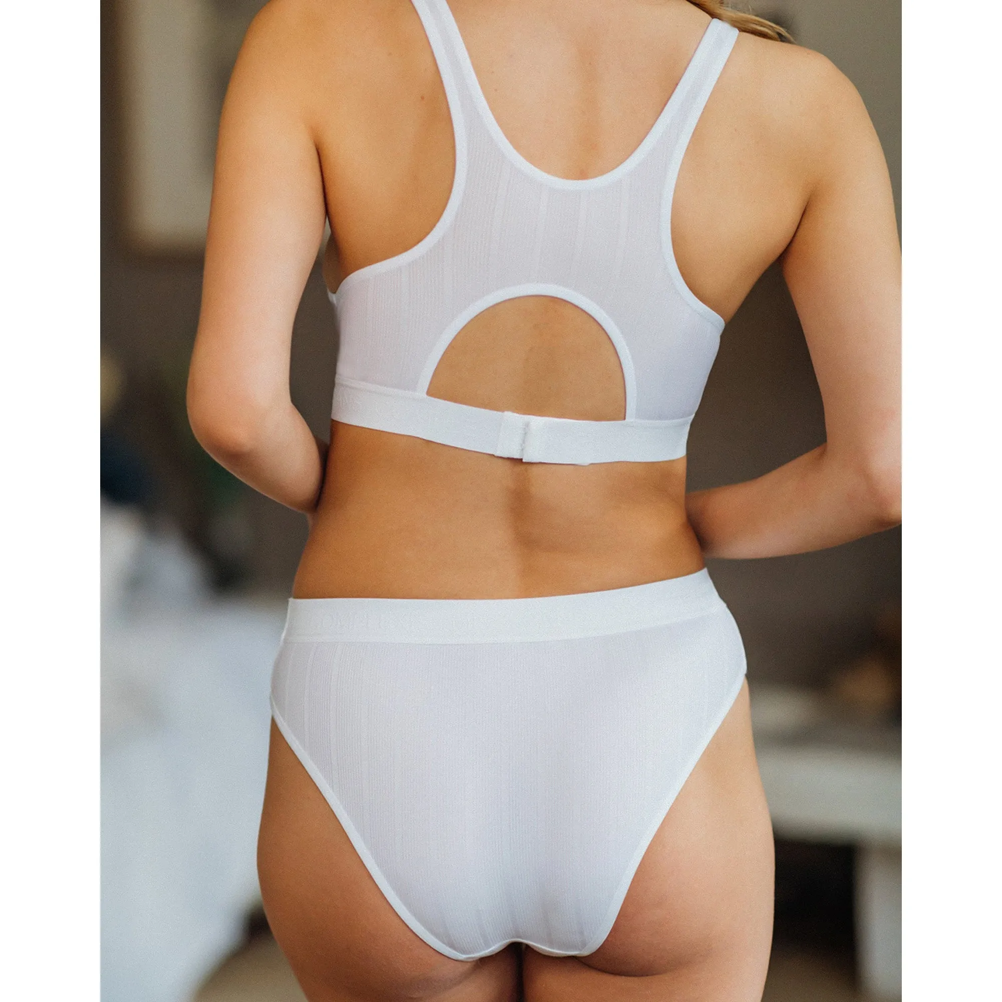 Sydney Ribbed High Waist High Cut Brief