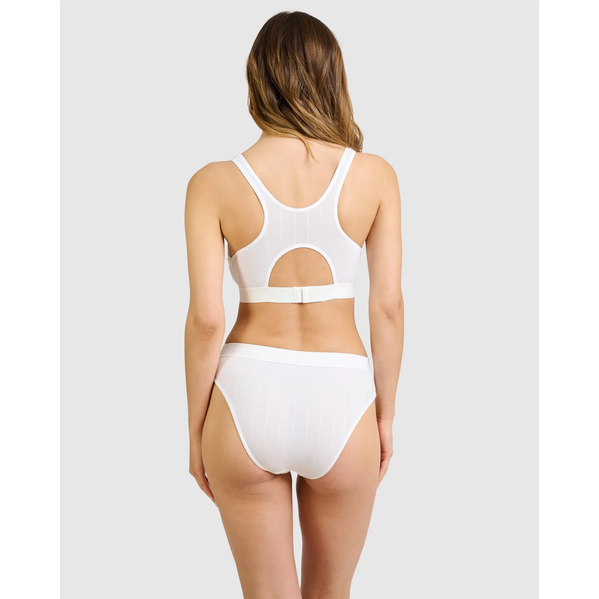 Sydney Ribbed High Waist High Cut Brief