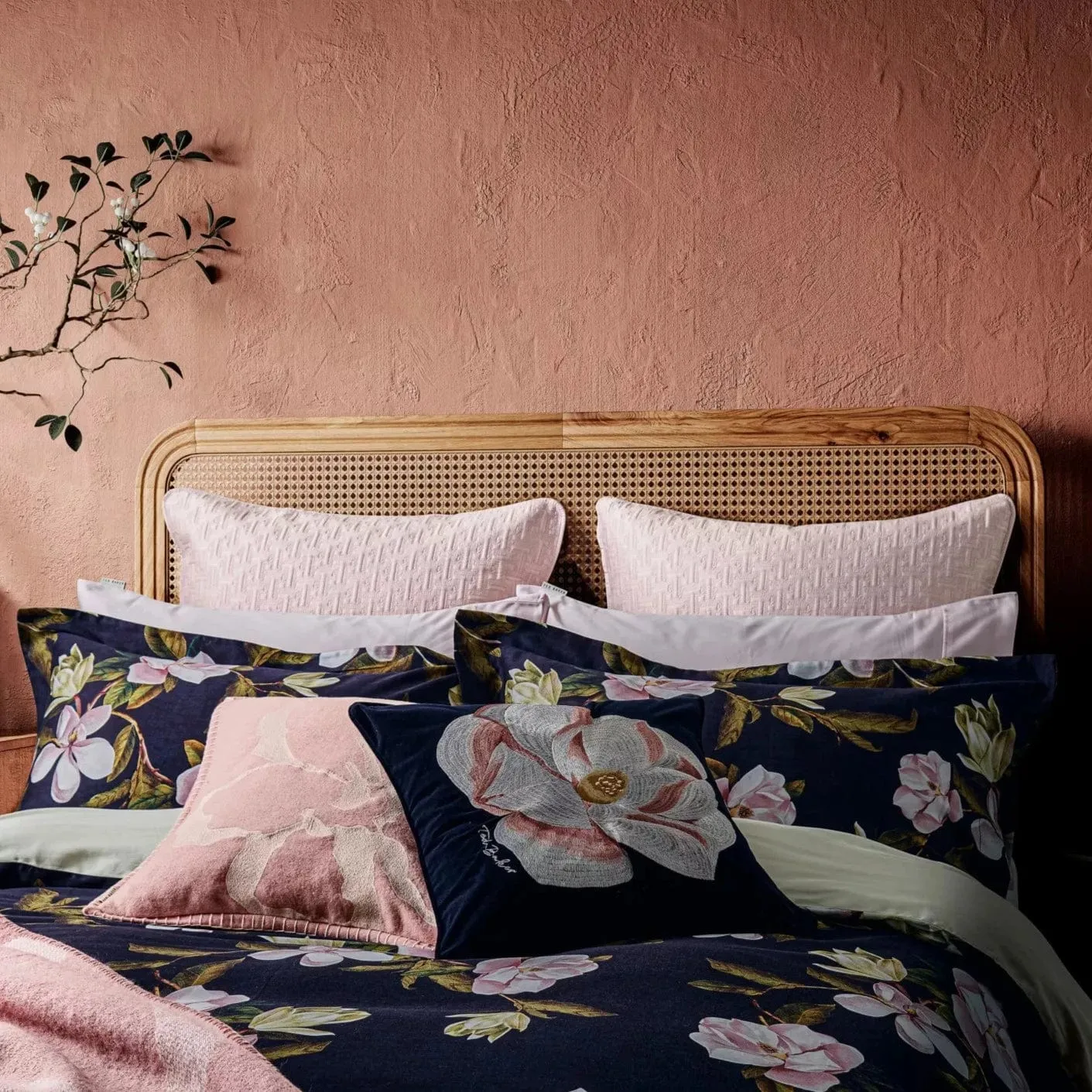 Ted Baker Opal Floral King Duvet Cover Set in Navy