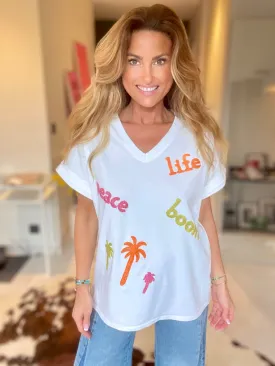 Tee-shirt Life blanc 🏝️