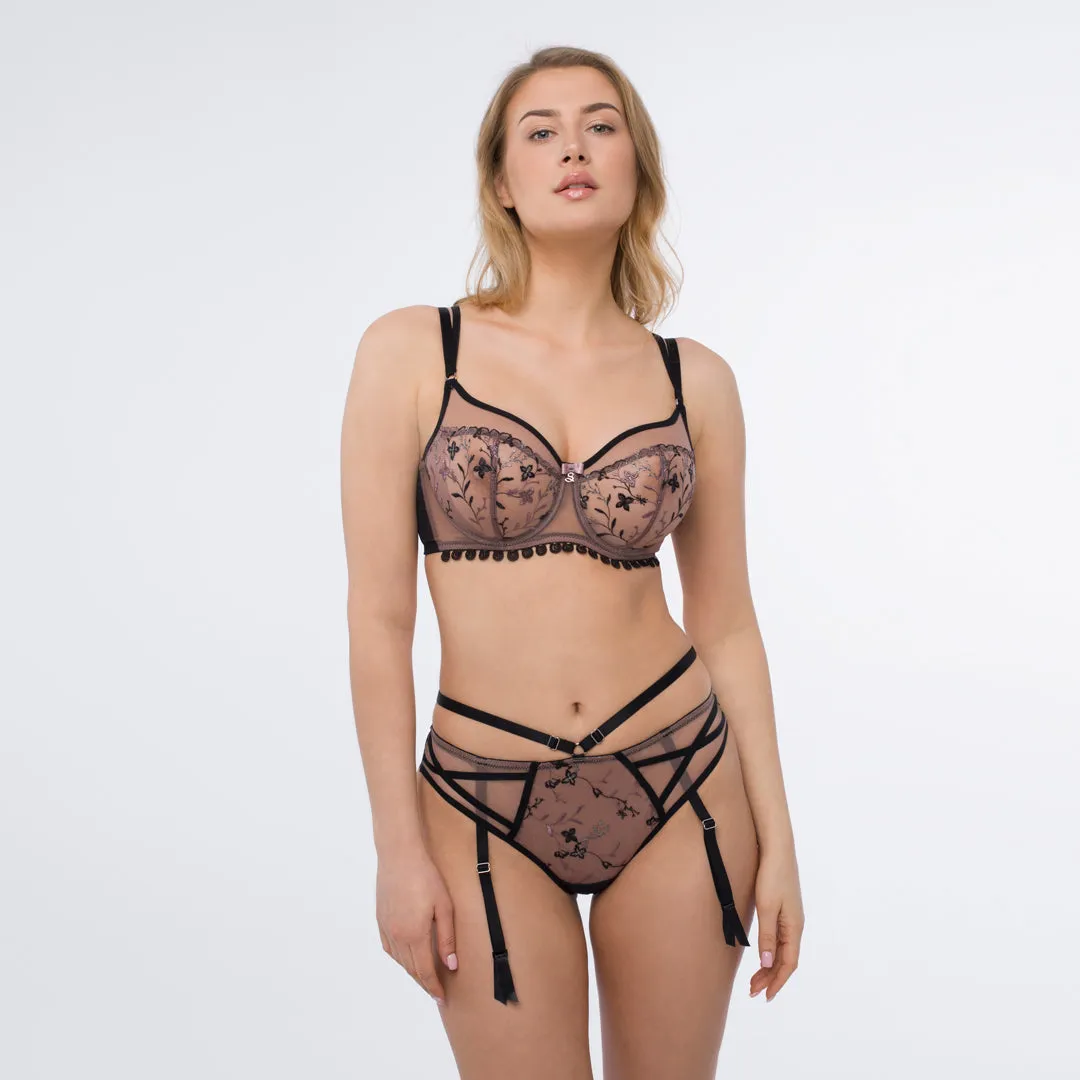 Transparent Embroidered Tanga Panty Antinea