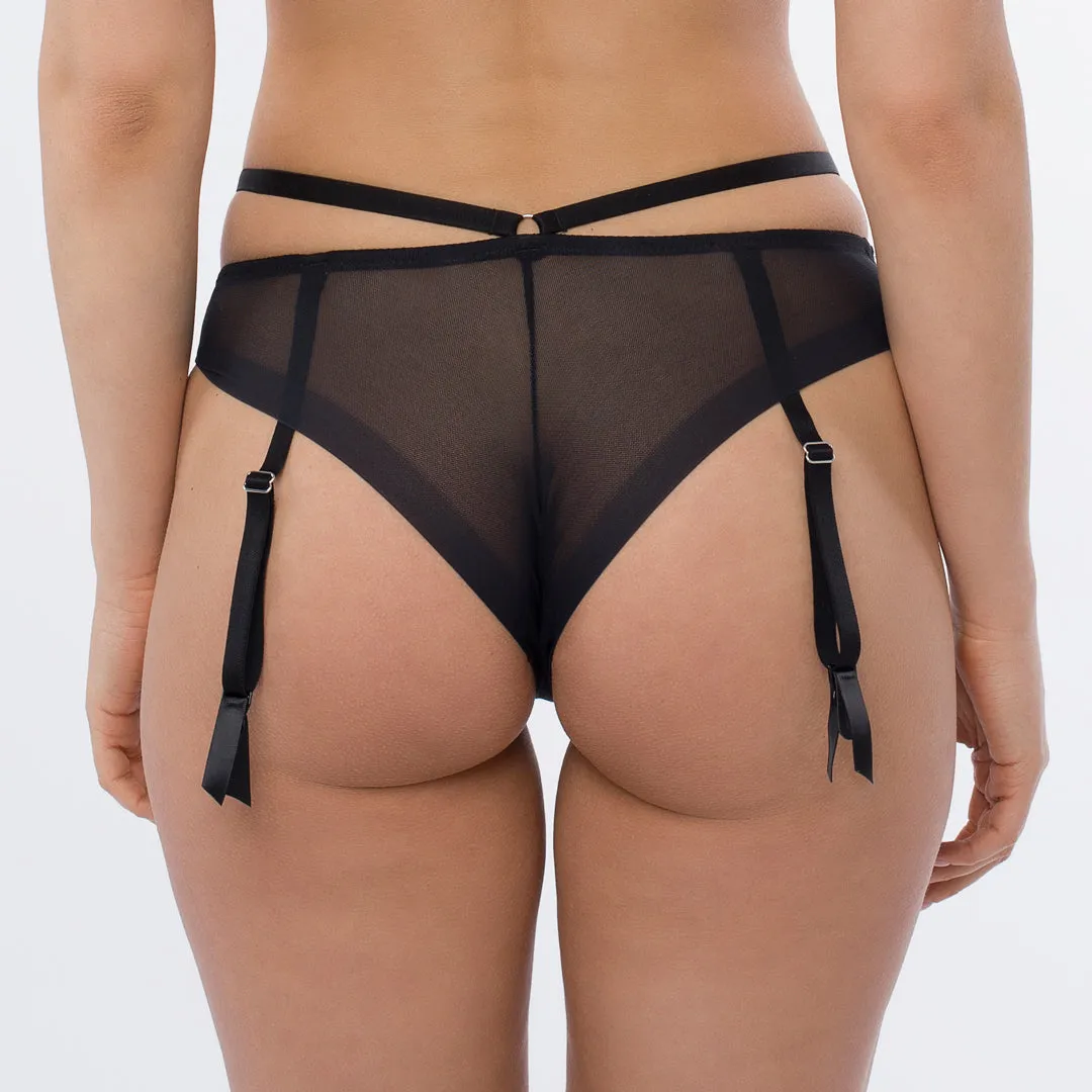 Transparent Embroidered Tanga Panty Antinea