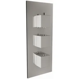 Triple Square Concealed Valve with Diverter
