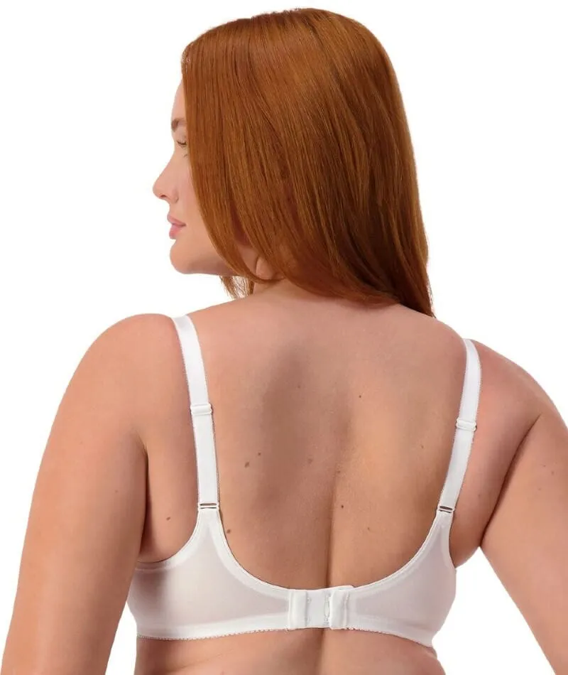 Triumph Embroidered Minimizer Bra - White