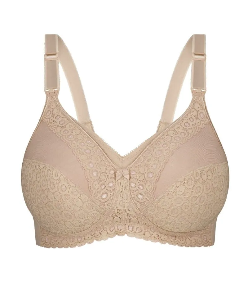 Triumph Lace Maternity Wire-Free Bra - Nude
