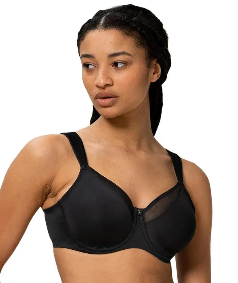 Triumph True Shape Sensation Minimiser Underwire Bra  - Black