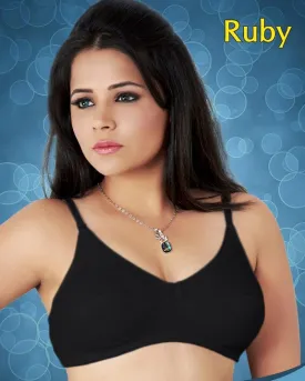 Tulip - Ruby-PD Light Padded Bra - Black