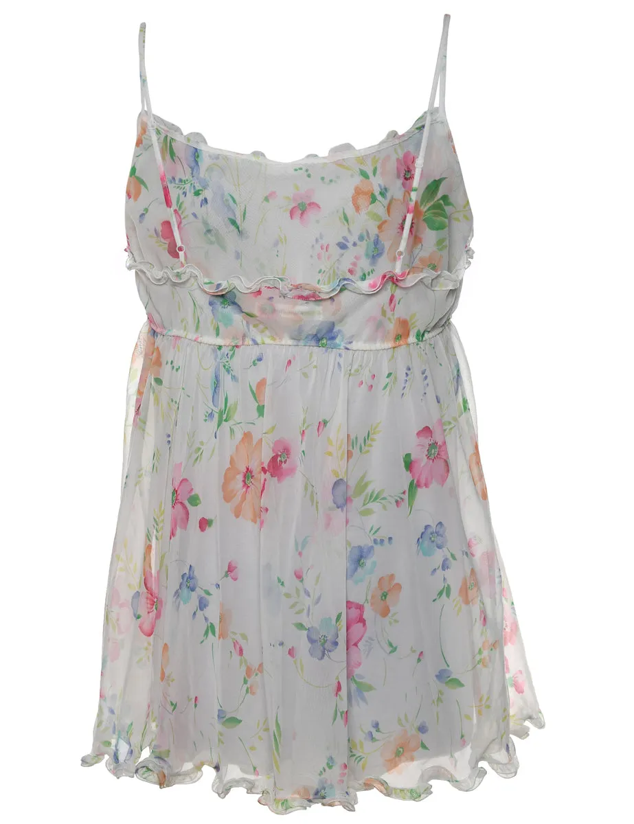 Victoria's Secret Multi-Colour Floral Babydoll - L