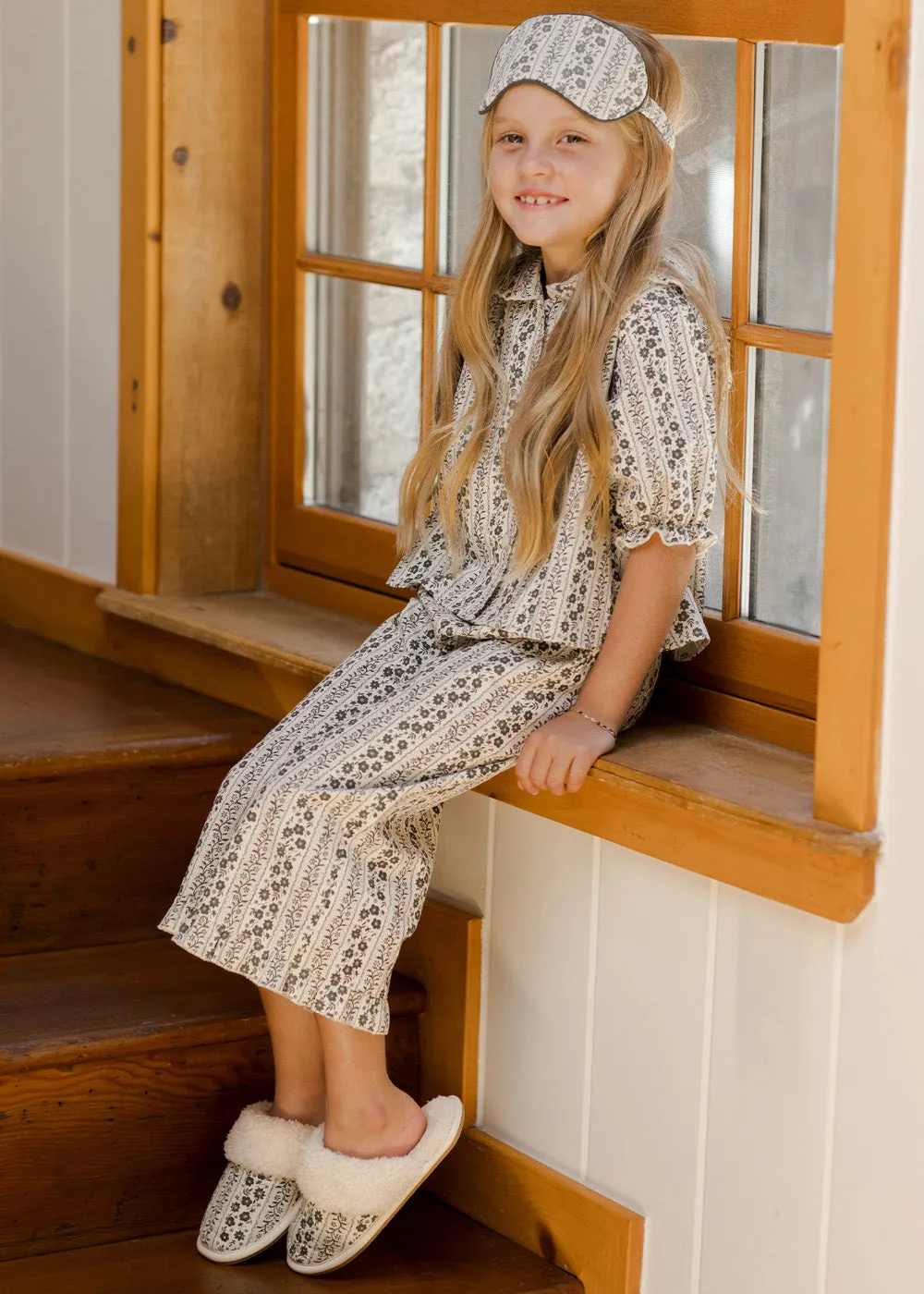 VINES RUFFLE PAJAMA SET