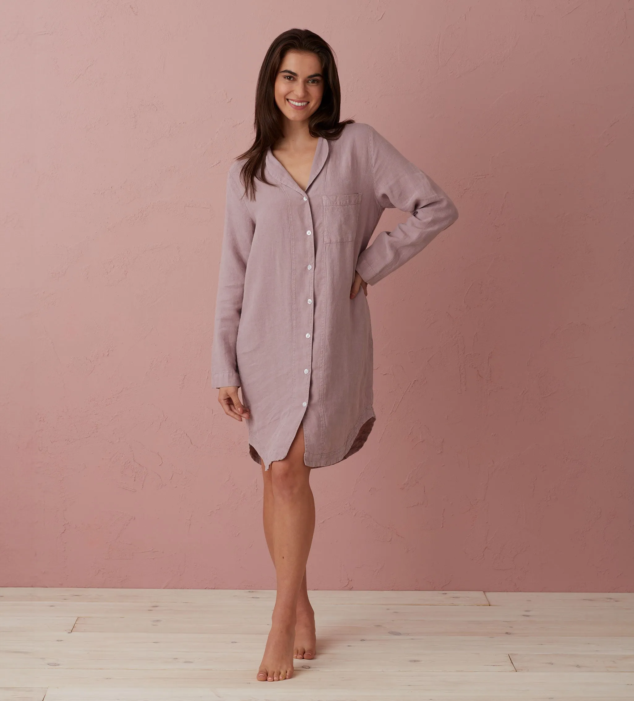 Vintage Rose 100% Linen Nightwear
