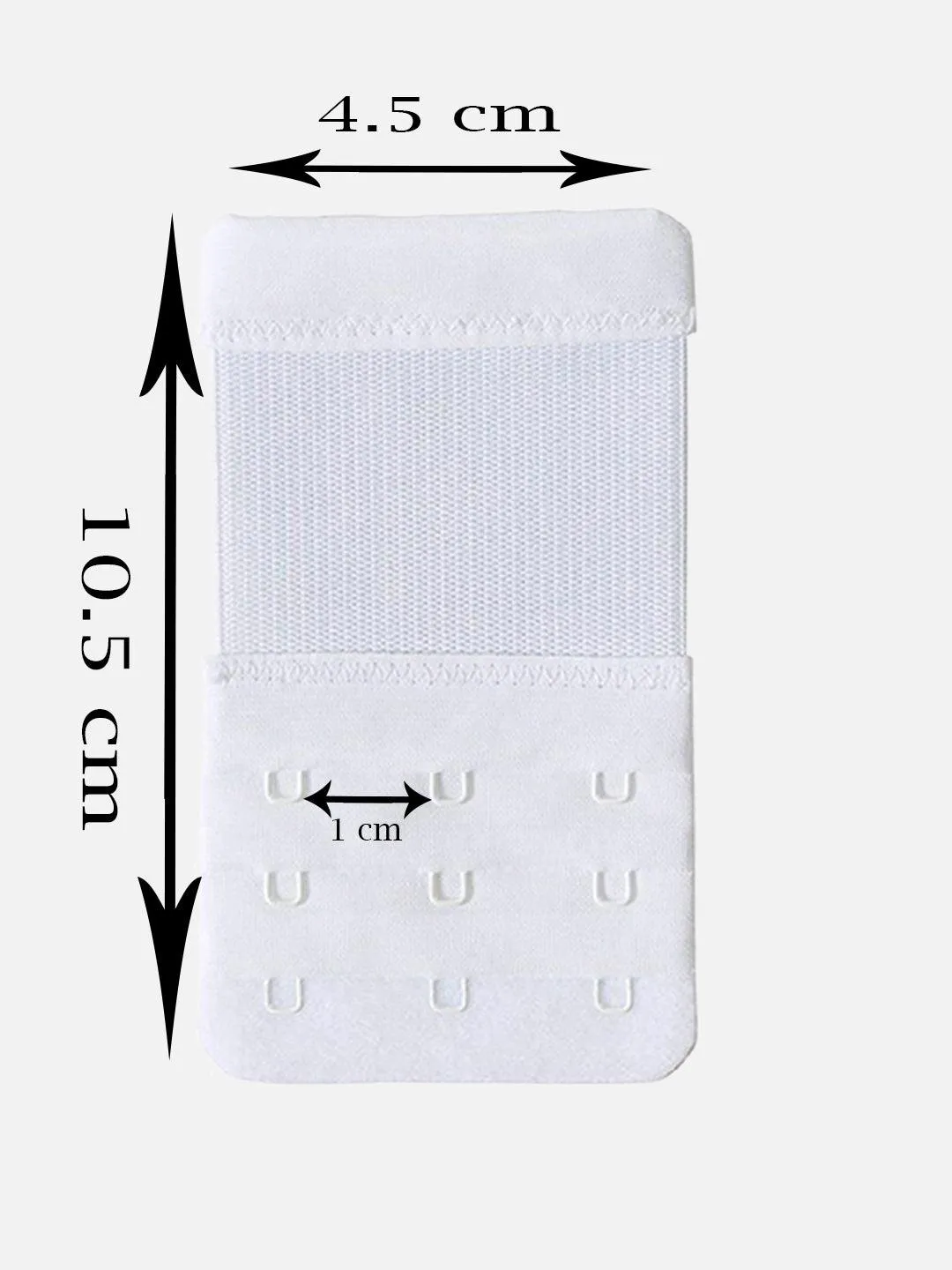 Women 3 Hook & 3 Eye Stretchy Elastic Bra Hook Extender Pack of 1 Bras Extension