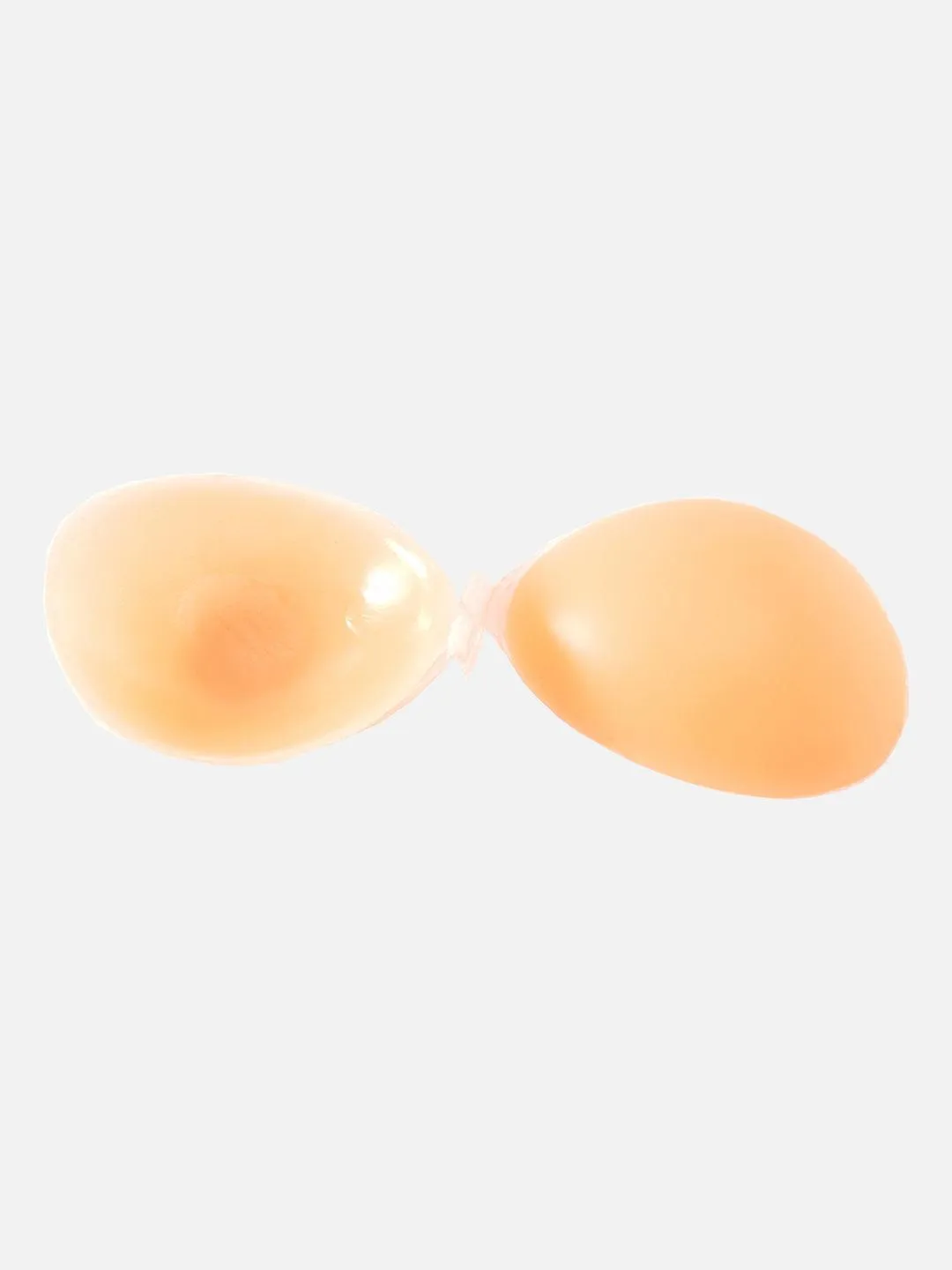 Women Silicone Padded Bra Adhesive Stick-on Reusable Push-Up Pack of 1 Nude Free-Size