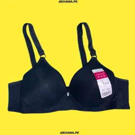 Women Soft Comfortable Padded Bra - Black 2021