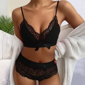 Women Suspenders Lace Up Lingerie