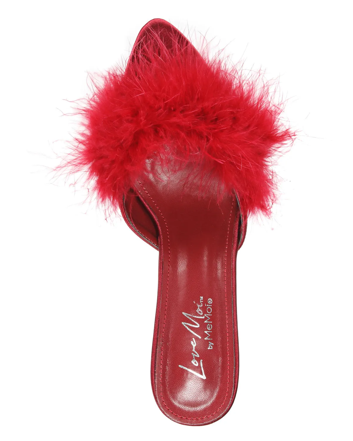 Women's Mona Marabou Hard Sole Slender Heel Slipper