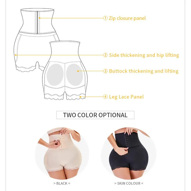 Women's Seamless Strap High Waist Push Up Tummy Body Shaping Butt Lifter