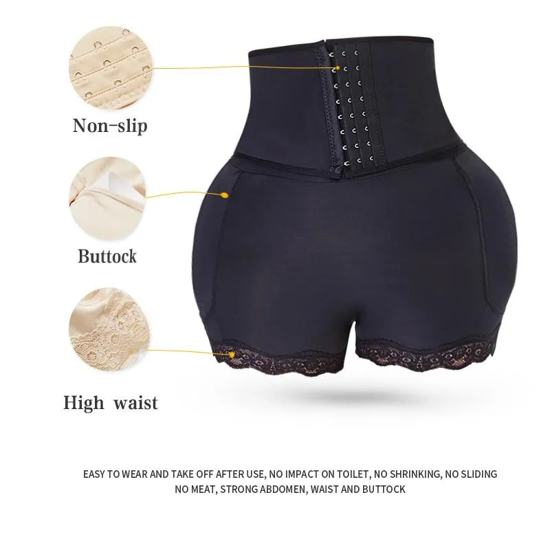 Women's Seamless Strap High Waist Push Up Tummy Body Shaping Butt Lifter