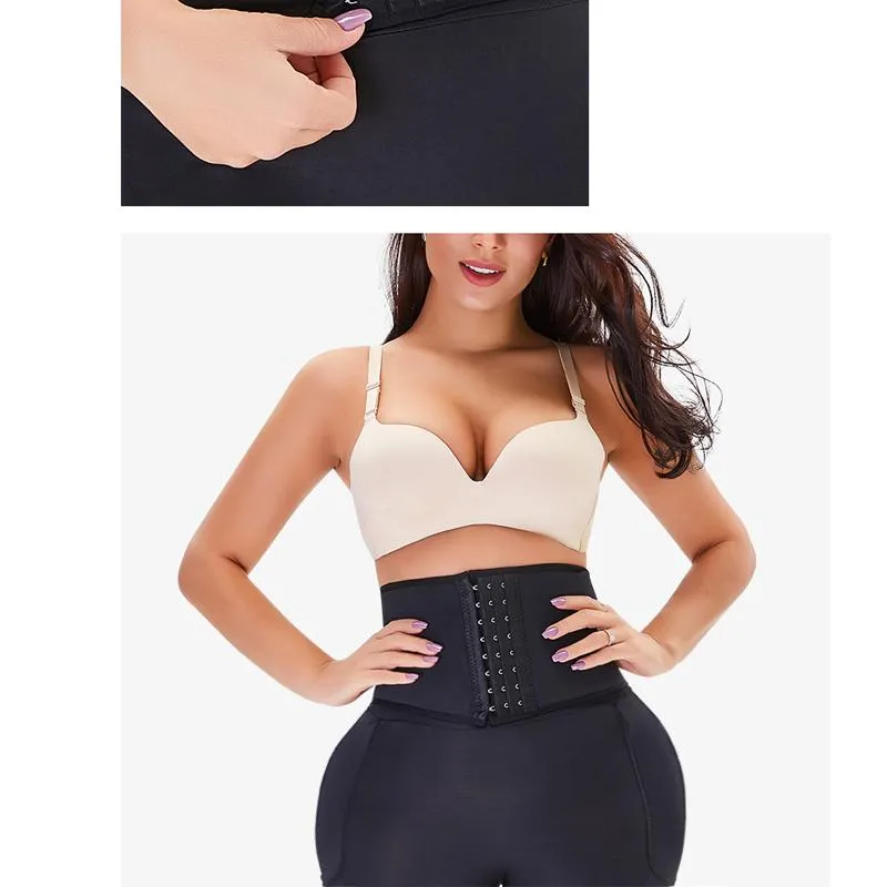 Women's Seamless Strap High Waist Push Up Tummy Body Shaping Butt Lifter