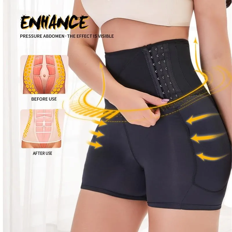 Women's Seamless Strap High Waist Push Up Tummy Body Shaping Butt Lifter