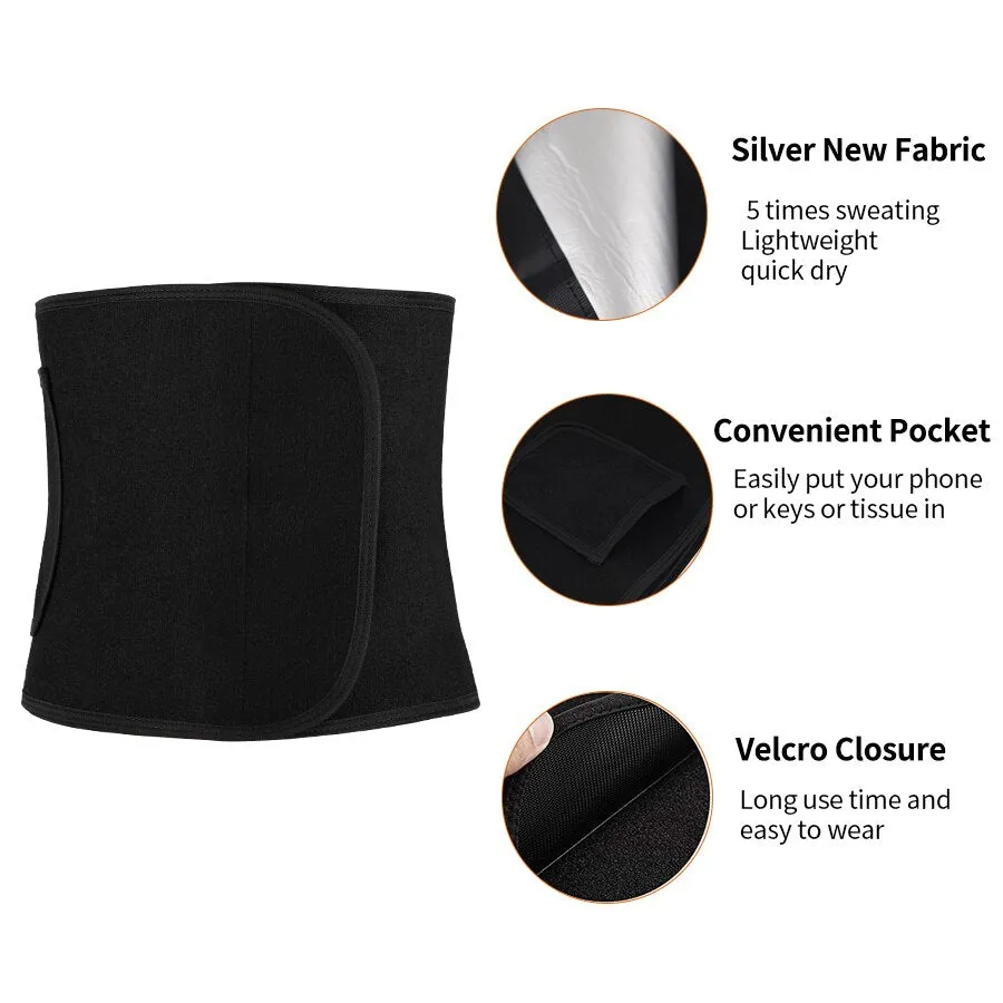 Women's Slim Weight Loss Waist Tummy Control Fitness Workout Pocket Belt
