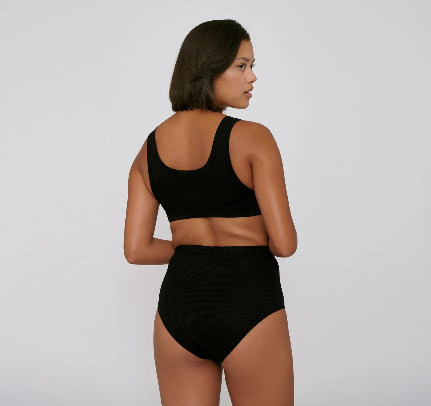 W's Organic Cotton Rib-Flex Super High-Rise Briefs 2-Pack