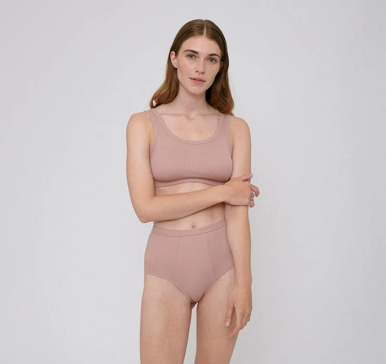 W's Organic Cotton Rib-Flex Super High-Rise Briefs 2-Pack