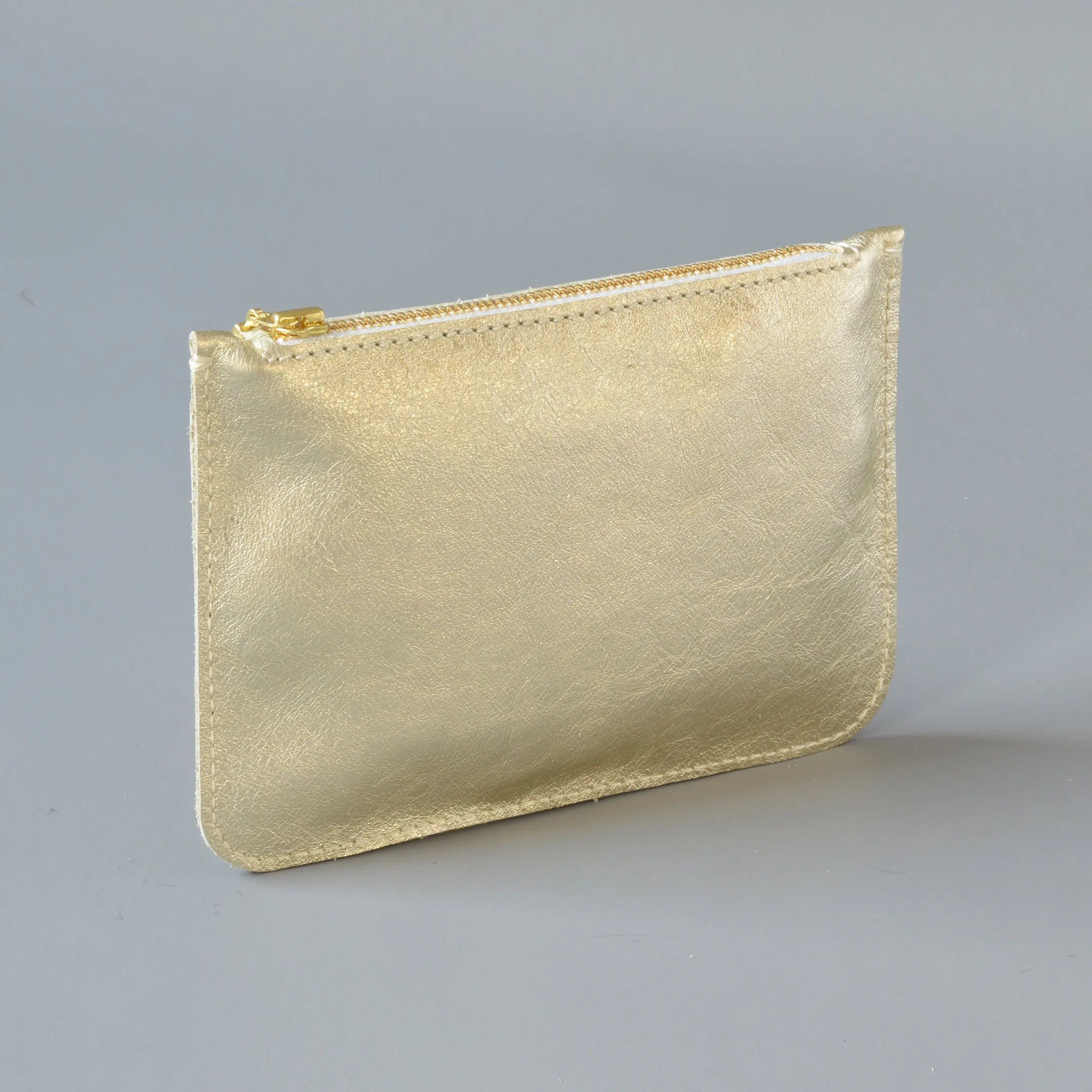Zip Purse Gold Smile